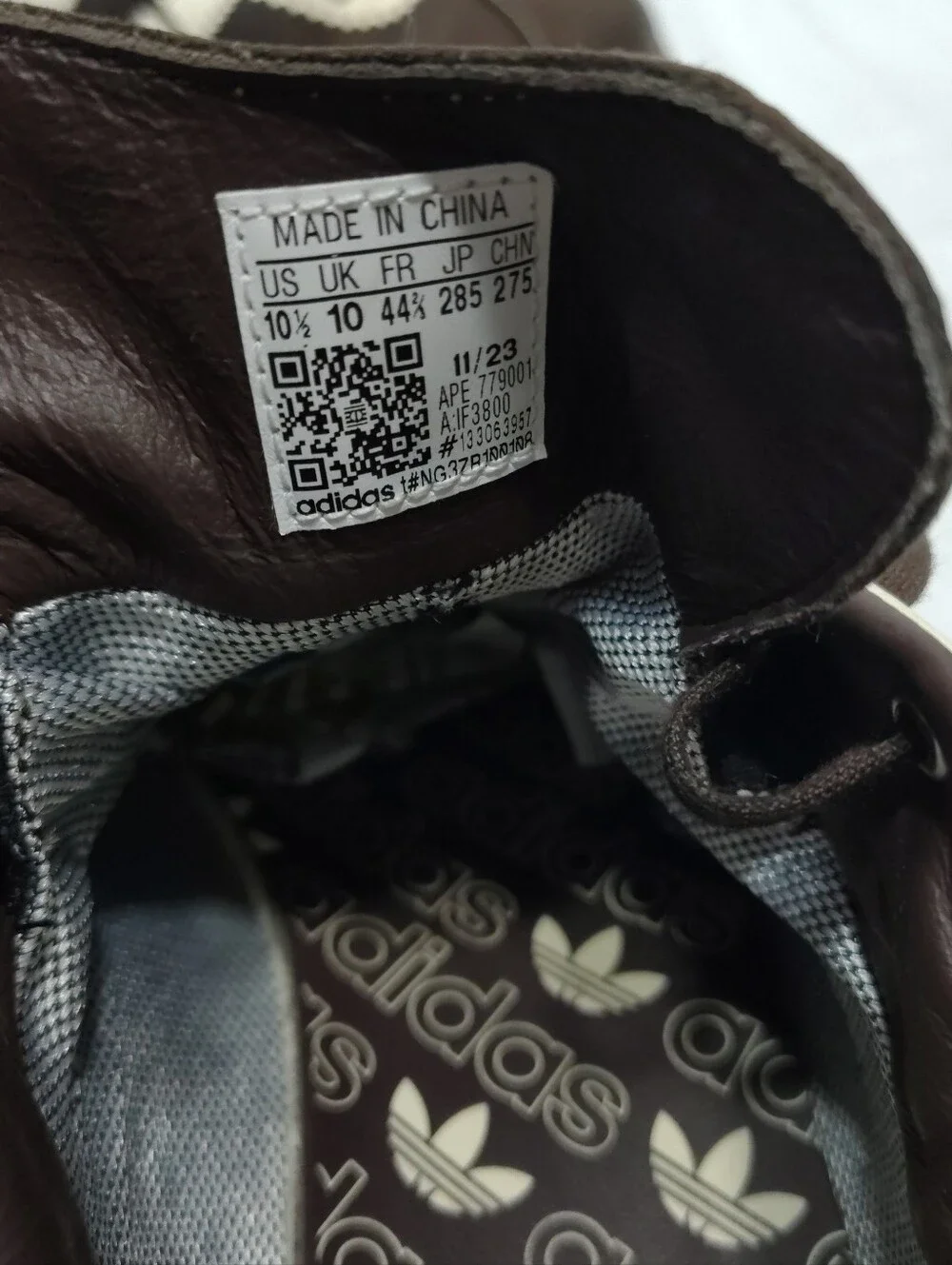 Adidas Bern GTX, Men # 10.5 US , Dark Brown ( If3800)